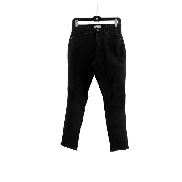 Ann Taylor Made and Loved Loft Women's Curvy Skinny Jeans Size 6 Hi-Rise Black - Picture 2 of 11